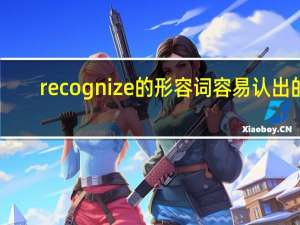 recognize的形容词容易认出的