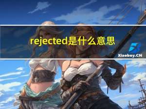 rejected是什么意思（reject）