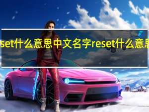 reset什么意思中文名字 reset什么意思汽车上