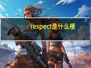 respect是什么梗（respect是什么意思 快吧手游）
