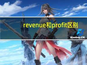 revenue和profit区别
