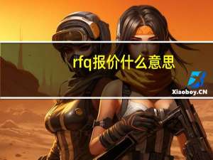 rfq报价什么意思