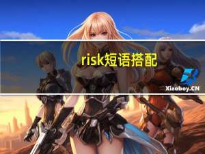 risk短语搭配