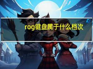 rog键盘属于什么档次