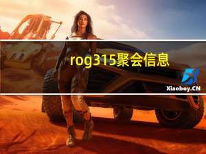 rog315聚会信息（rog3）