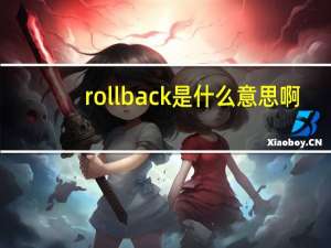 rollback是什么意思啊