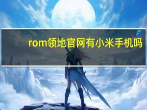 rom领地官网有小米手机吗（rom领地）