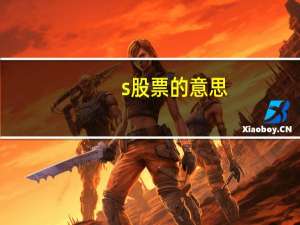 s股票的意思