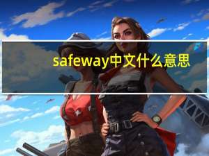 safeway中文什么意思（safeway）