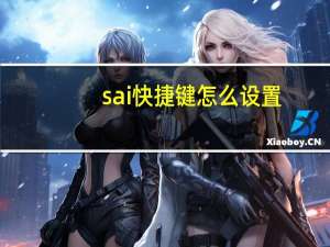sai快捷键怎么设置（sai快捷键）