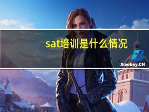 sat培训是什么情况