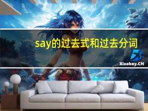 say的过去式和过去分词