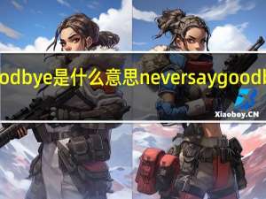 saygoodbye是什么意思 neversaygoodbye我的女孩
