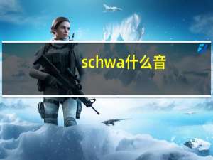 schwa什么音