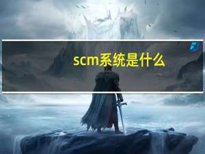 scm系统是什么