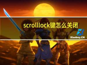 scroll lock键怎么关闭（scroll lock键怎么关）