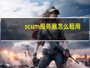 scum服务器怎么租用