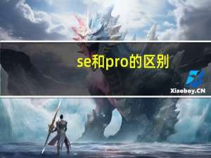 se和pro的区别