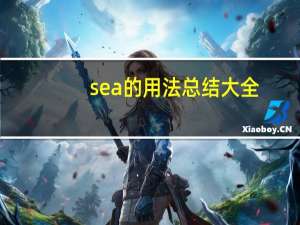 sea的用法总结大全