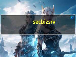 secbizsrv.exe应用程序错误（secbizsrv.exe）