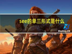 see的单三形式是什么