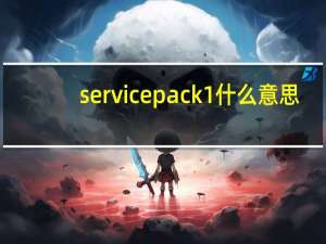 servicepack1什么意思（servicepack）