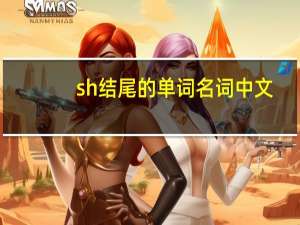 sh结尾的单词名词中文