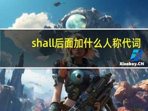 shall后面加什么人称代词