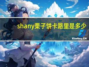 shany 栗子饼卡路里是多少