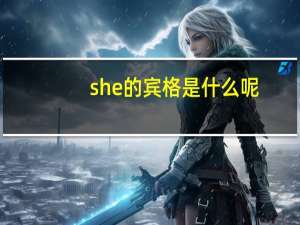 she的宾格是什么呢（she的宾格是什么）