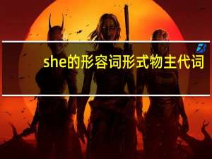 she的形容词形式物主代词