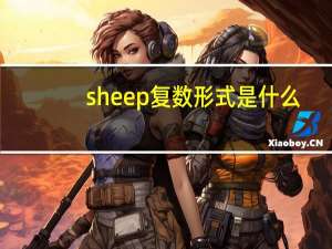 sheep复数形式是什么