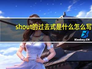 shout的过去式是什么怎么写