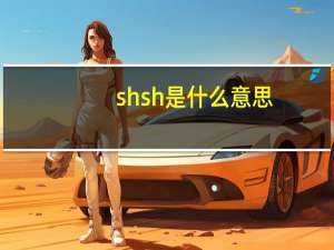 shsh是什么意思