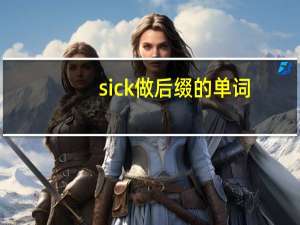 sick做后缀的单词