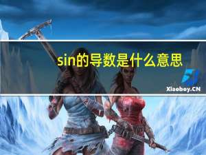 sin的导数是什么意思