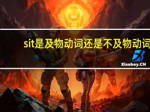 sit是及物动词还是不及物动词
