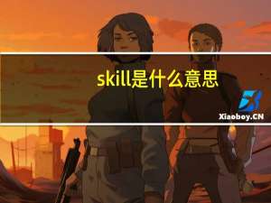 skill是什么意思