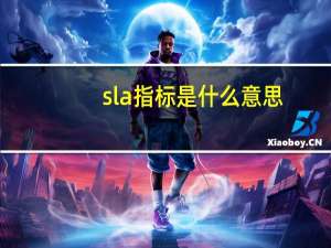 sla指标是什么意思