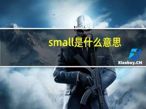 small是什么意思