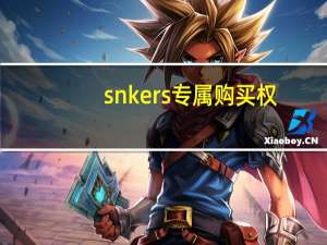 snkers专属购买权（snker）