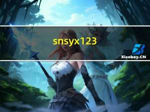 snsyx123（snsyx）