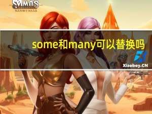 some和many可以替换吗