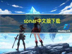 sonar中文版下载（sonar8 5中文版下载）