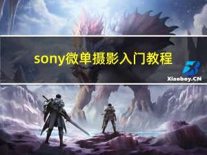 sony微单摄影入门教程（sonyw220）