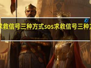 sos求救信号三种方式 sos求救信号三种方式是什么