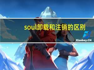 soul卸载和注销的区别