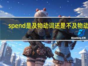 spend是及物动词还是不及物动词