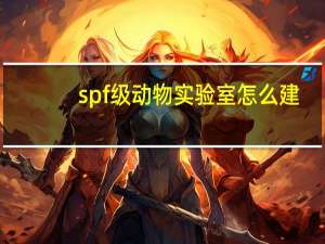 spf级动物实验室怎么建