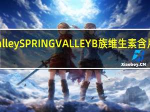 spring valley SPRING VALLEY B族维生素含片卡路里是多少